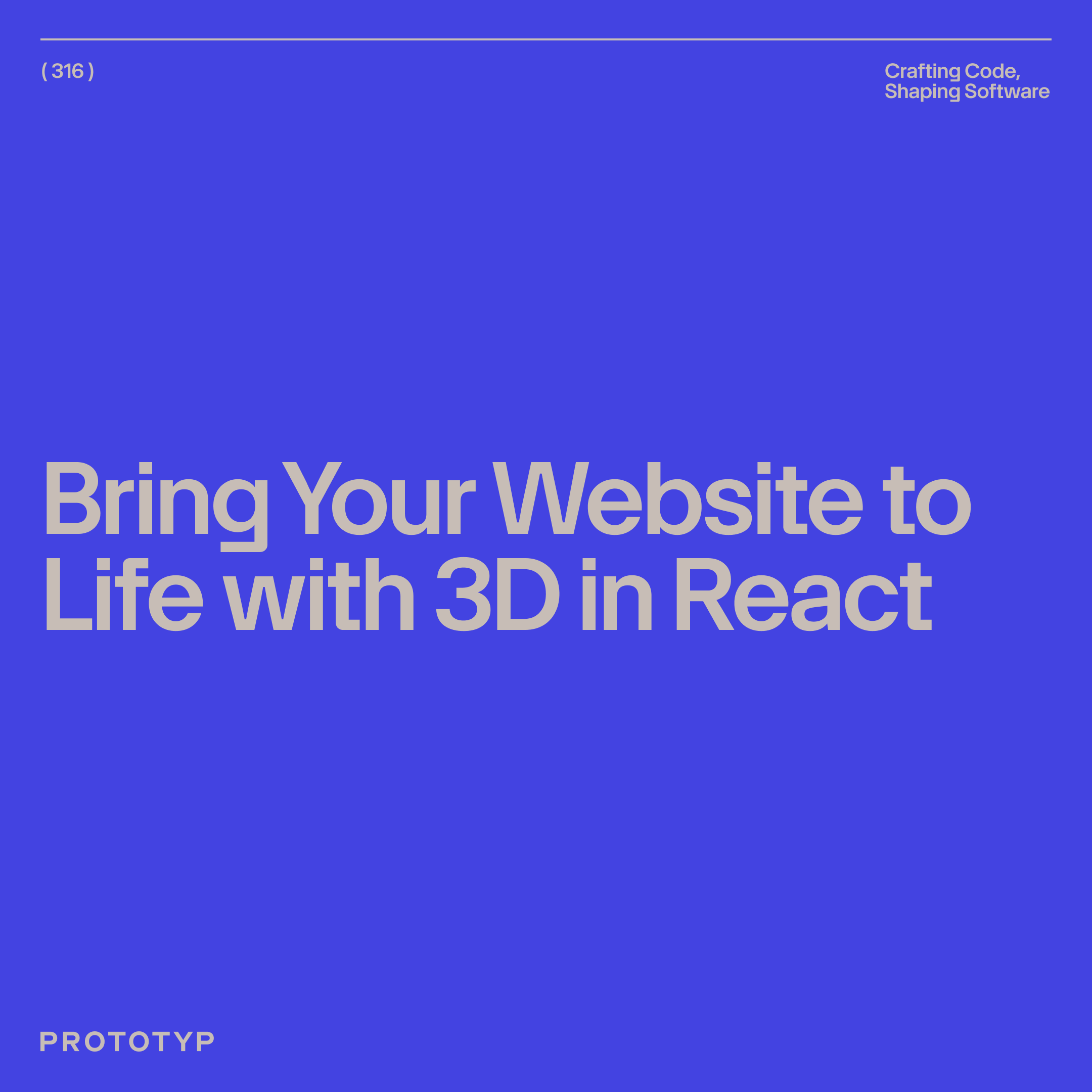 Add 3D to React: Intro to React-Three-Fiber