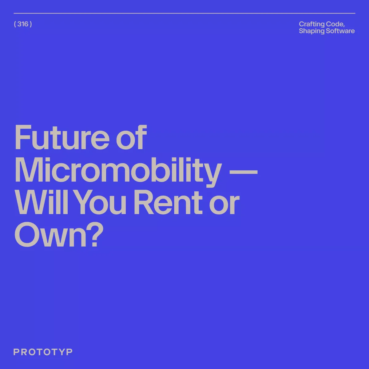 The Future of Micromobility Subscriptions — Will You Rent or Own?